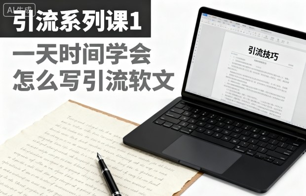 引流系列課1,一天時間學會怎么寫引流軟文