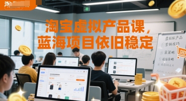 淘寶虛擬產品課，藍海項目依舊穩定