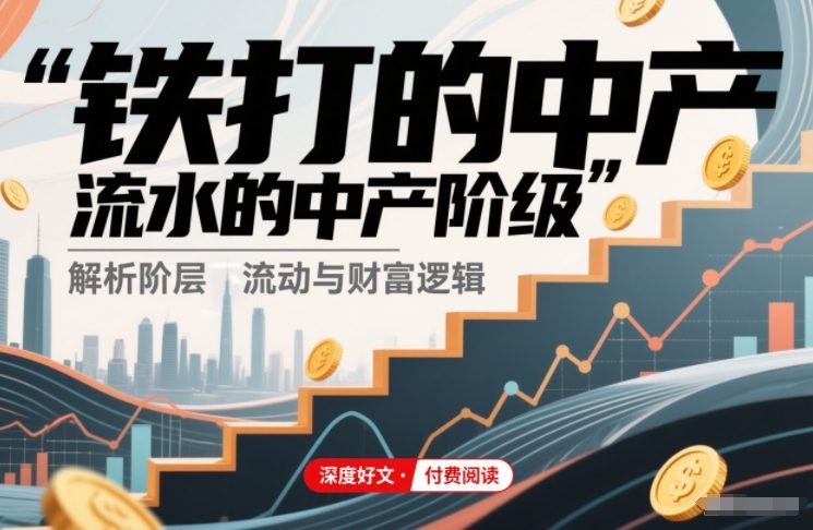 付費文章：鐵打的中產，流水的中產階級