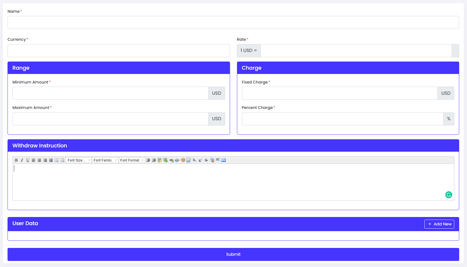 viserpay海外支付系統源碼/國外支付接口 laravel后端框架