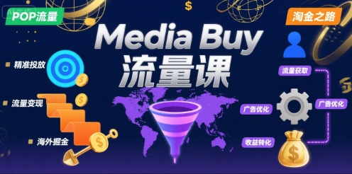 Media Buy之POP流量課，帶你開啟海外Media Buy淘金之路