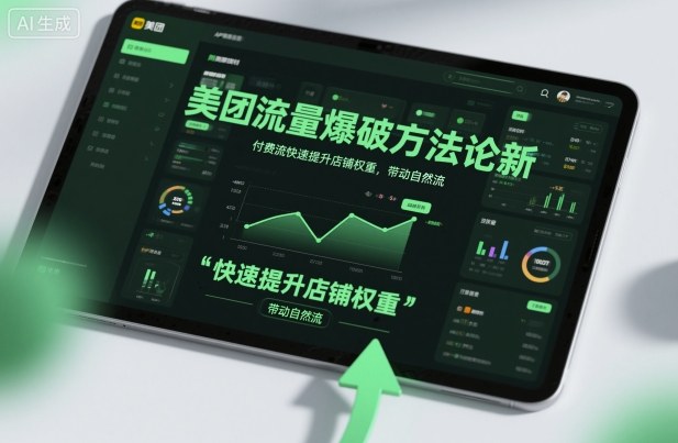 美團流量爆破方法論，付費流快速提升店鋪權重，帶動自然流