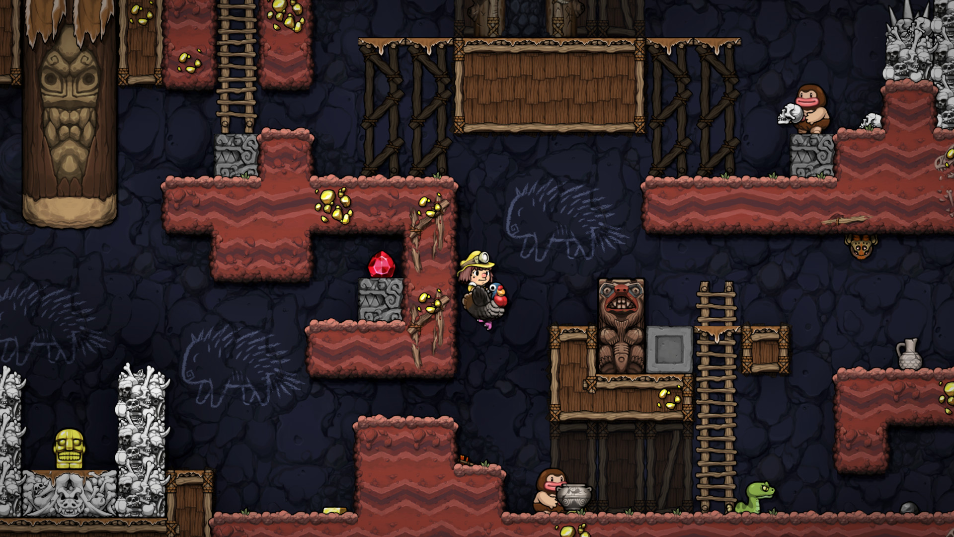 《洞穴冒險2 Spelunky 2》Switch中文版NSZ下載 – 含1.27.0補丁