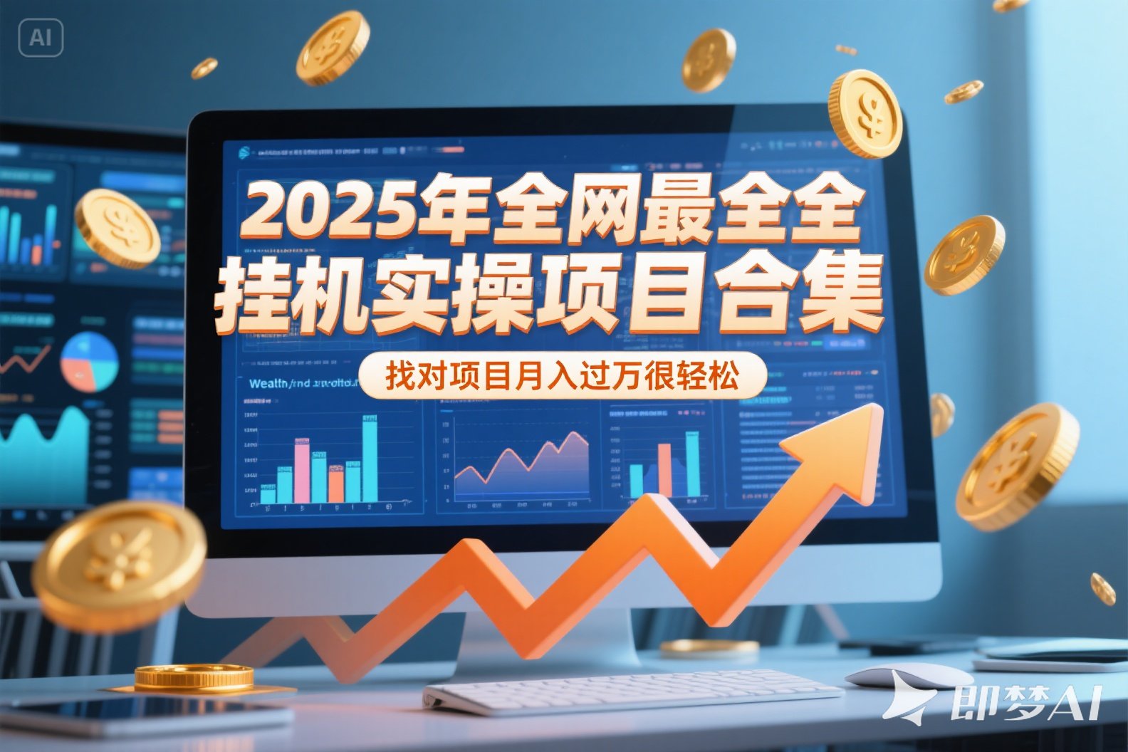 2025年掛機(jī)實(shí)操項(xiàng)目實(shí)操演練，掛機(jī)類型，AI直播類型，輕資產(chǎn)創(chuàng)業(yè)類型...
