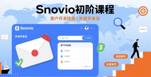 Snovio初階課程,客戶開發技能,外貿開發信