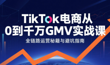 三千老師·TikTok電商從0到千萬GMV實戰課