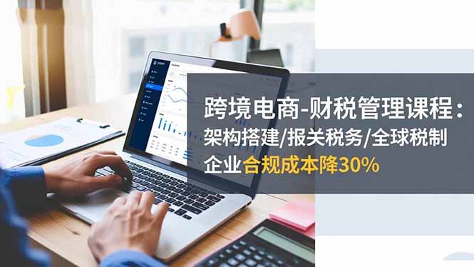 跨境電商-財稅管理課程:架構搭建/報關稅務/全球稅制,企業合規成本降30%