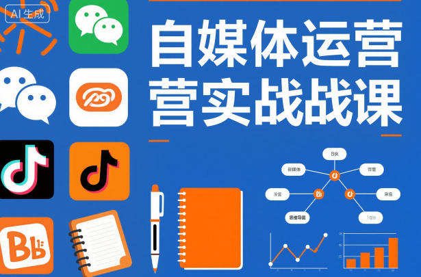 自媒體運營實戰課,掌握一套系統的自媒體運營底層方法論,成為優秀的內容創作者