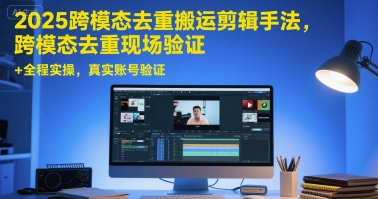 2025跨模態(tài)去重搬運剪輯手法,跨模態(tài)去重現(xiàn)場驗證 +全程實操,真實賬號驗證