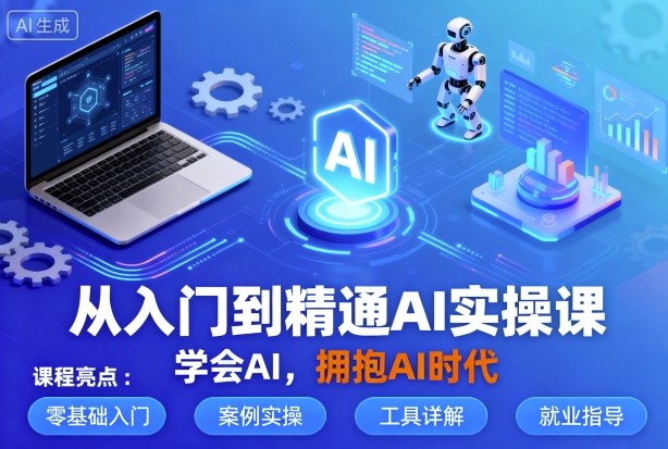 從入門到精通AI實操課，學會AI，擁抱AI時代