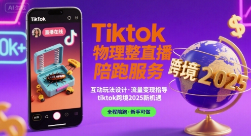 Tiktok物理整蠱直播陪跑服務-tiktok跨境2025