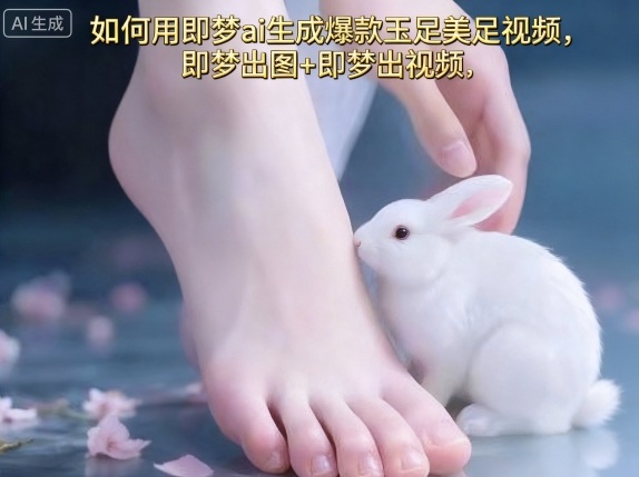 如何用即夢(mèng)ai生成爆款玉足美足視頻，即夢(mèng)出圖+即夢(mèng)出視頻，快速漲粉
