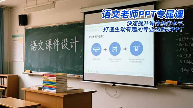 語文老師PPT專屬課:快速提升課件制作水平,打造生動(dòng)有趣的專業(yè)級(jí)教學(xué)PPT