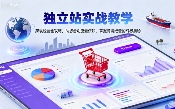 獨立站實戰教學,跨境經營全攻略,助您告別流量依賴,掌握跨境經營的終極奧
