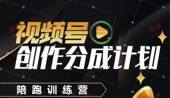 視頻號(hào)創(chuàng)作分成計(jì)劃陪跑訓(xùn)練營(yíng),手把手教會(huì)你如何制作視頻,細(xì)水長(zhǎng)流型項(xiàng)目