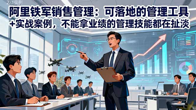 阿里鐵軍銷售管理：可落地的管理工具+實戰案例，不能拿業績的管理都在扯淡
