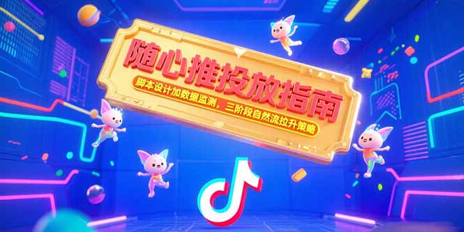 隨心推投放指南,腳本設計加數據監測,三階段自然流拉升策略