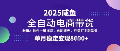 全網首發【閑魚全自動電商帶貨】三年磨一劍,一朝露鋒芒,單月穩定變現8k+【揭秘】
