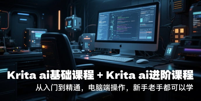 krita ai基礎(chǔ)課程+Krita ai進(jìn)階課程,從入門到精通,電腦端操作,新手老手都可以學(xué)