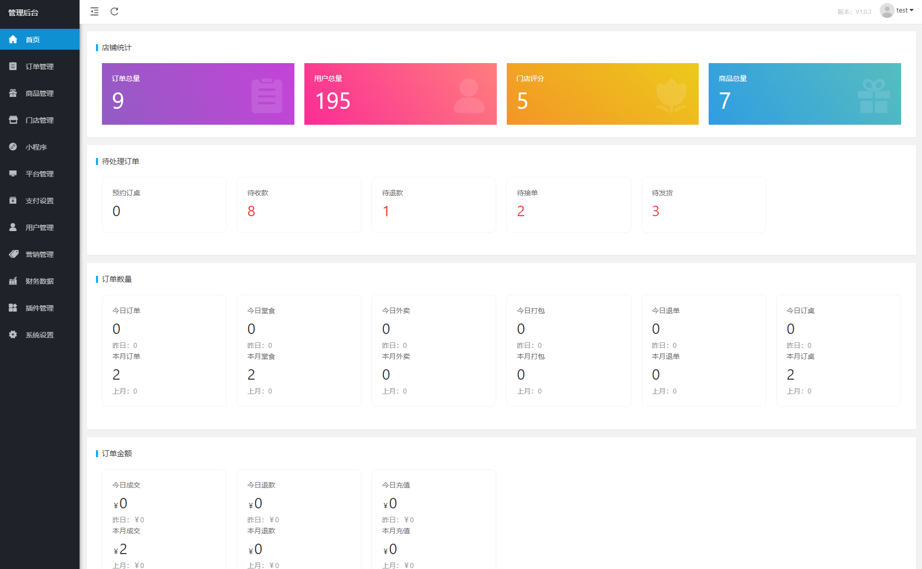 最新掃碼點餐外賣配送餐飲小程序系統源碼 開源版