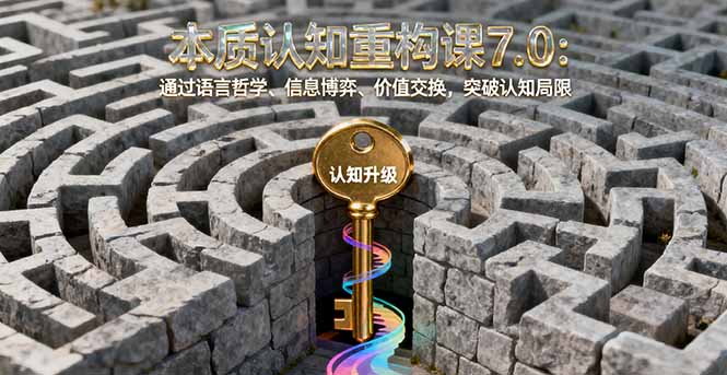 本質認知重構課7.0：通過語言哲學、信息博弈、價值交換，突破認知局限