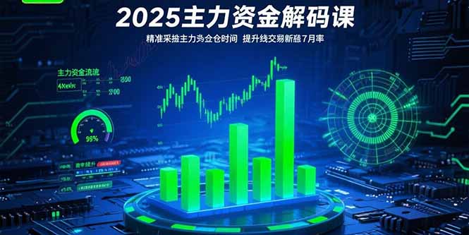 2025主力資金解碼課:精準(zhǔn)捕捉主力建倉時(shí)機(jī),提升短線交易勝率(更新7月