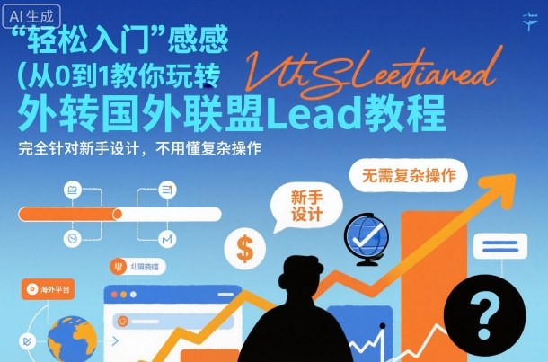 國外聯(lián)盟賺美刀項目,從0到1教你玩轉(zhuǎn)國外聯(lián)盟Lead教程,純新手可操作性100%