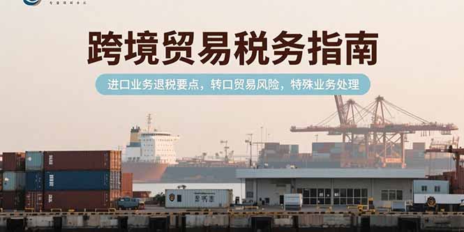 跨境貿易稅務指南，進口業務退稅要點，轉口貿易風險，特殊業務處理