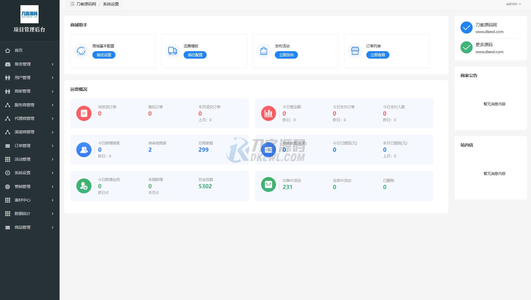 最新電子商務購物商城系統源碼 三端/H5+微信+安卓