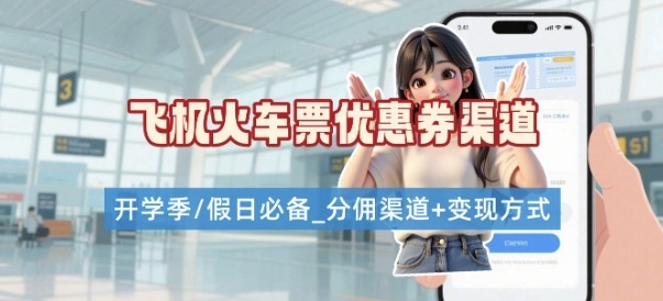 學(xué)生黨必看!機(jī)票火車票優(yōu)惠券申請渠道 + 項目打法,開學(xué)季節(jié)日速存