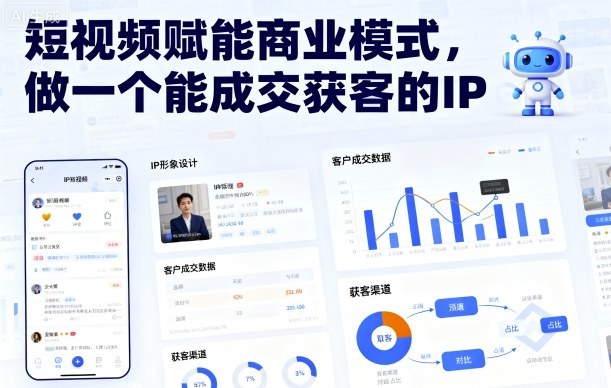 短視頻賦能商業模式，做一個能成交獲客的IP
