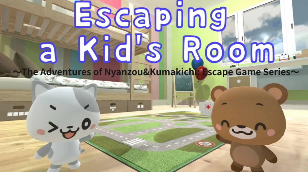 《逃離嬰兒房 Escaping a Kid’s Room~The Adventures of Nyanzou&Kumakichi: Escape Game Series~》Switch英日文版NSZ下載