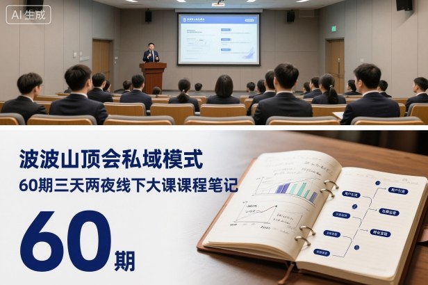 波波山頂會私域模式60期三天兩夜線下大課課程筆記(文檔)