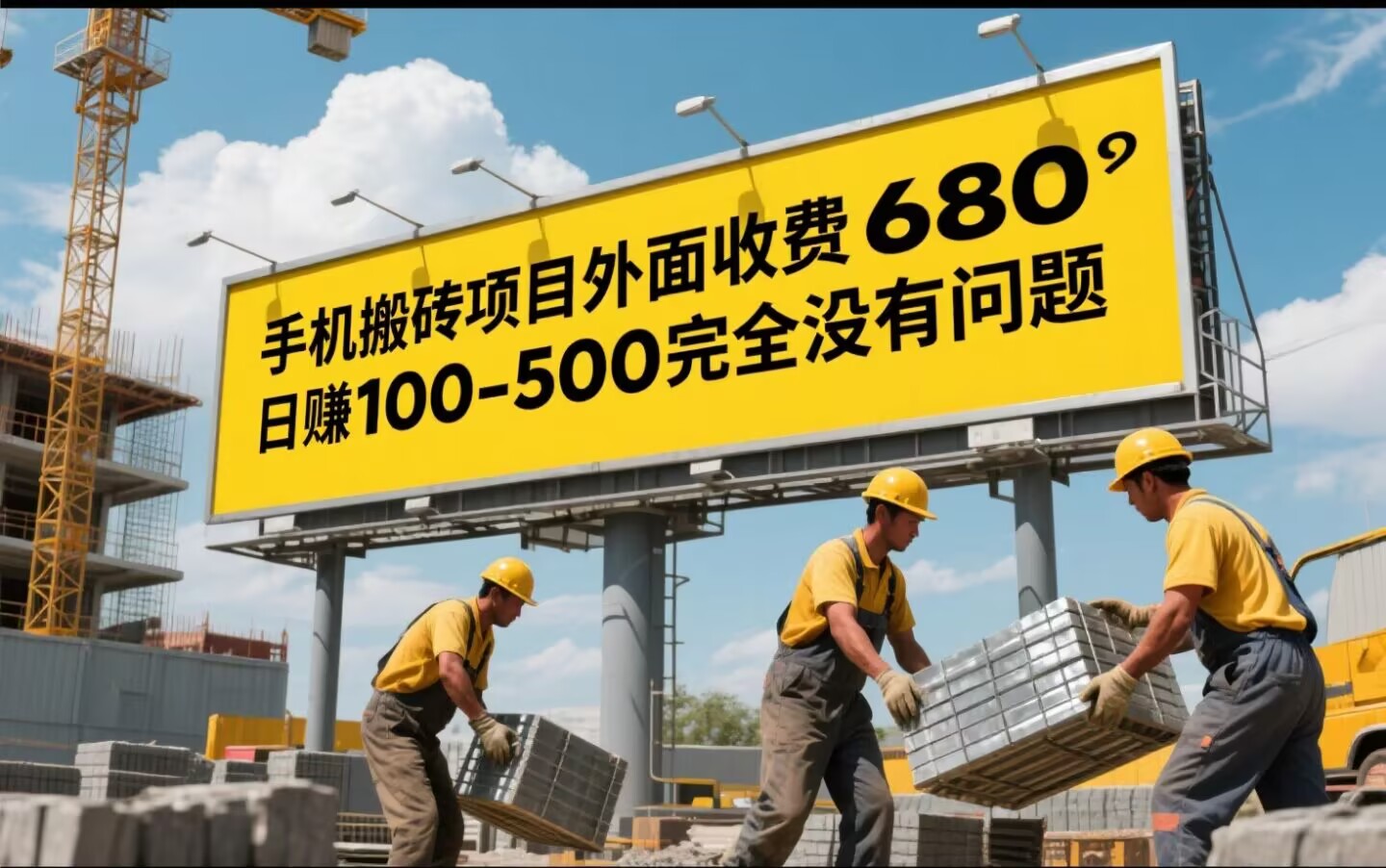 手機搬磚項目外面收費680，日賺100-500完全沒有問題