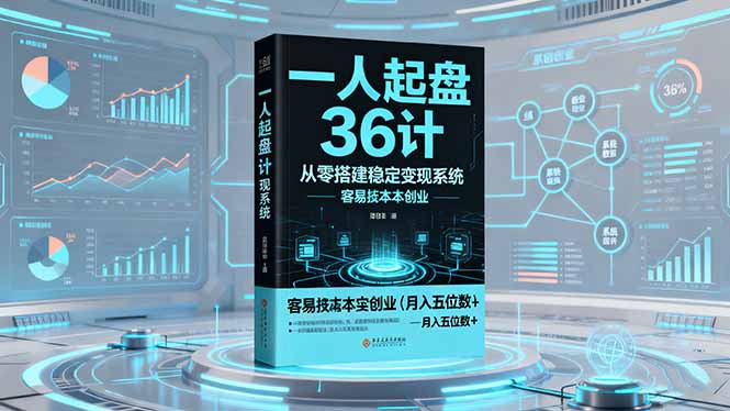 一人起盤36計:從零搭建穩定變現系統,實現低成本創業,月入五位數+