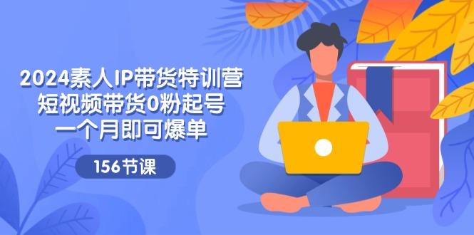 2024素人IP帶貨特訓營,短視頻帶貨0粉起號,一個月即可爆單(156節