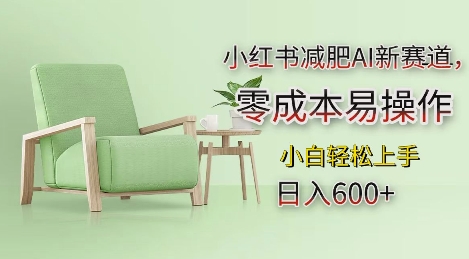 小紅書減肥AI新賽道,零成本易操作,日入多張,小白輕松上手【揭秘】