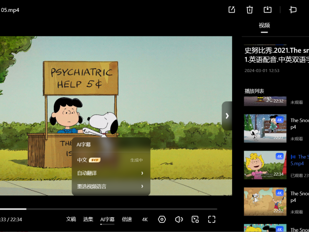 夸克網盤看視頻沒字幕如何解決?