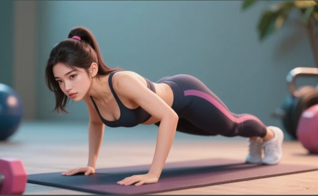 AI生成俯臥撐女孩,10天吸粉7000的實操教程,漲粉輕輕松松