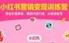 小紅書營銷變現(xiàn)訓(xùn)練營，商業(yè)價值解讀，爆款內(nèi)容打造，AI高效起號