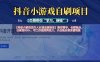 抖音小游戲發行人計劃自刷項目，操作簡單，長期穩定，日盈利5張，可工作室矩陣放大