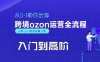 OZON入門到高階全流程，從0-1助你出海，跨境ozon運營全流程