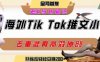 海外tiktok小說推文暴力項(xiàng)目，高停留率，高轉(zhuǎn)化率，上手后一天搞頓飯錢不是問題