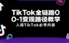 TikTok全鏈路0-1變現路徑教學，入局TikTok必學內容
