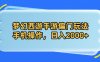 夢幻西游手游偏門玩法，手機操作，日入2000+