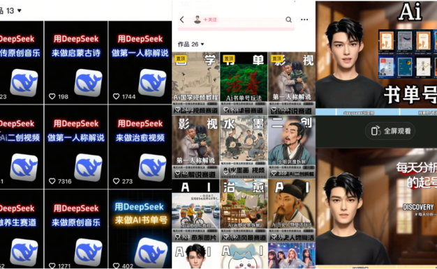 Deep seek項目拆解+卡通數字人25年4月新玩法日引200+創業粉十分鐘一條…