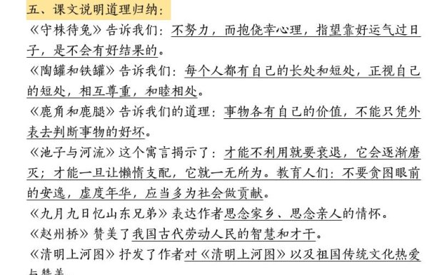 三下語文期中復(fù)習(xí)重點(diǎn)知識匯總-12大高頻考點(diǎn)